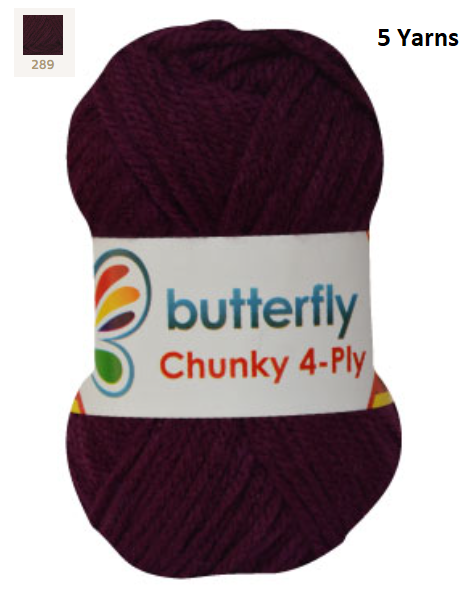 Knitting & Crocheting Essentials - Butterfly Yarns Pack of 5 or 10,Knitting Needles, Tapestry Mat Mesh, Latch Hook Crochet, Crochet Hook, CBC Sewing Kit