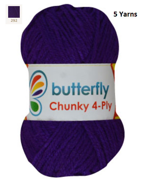 Knitting & Crocheting Essentials - Butterfly Yarns Pack of 5 or 10,Knitting Needles, Tapestry Mat Mesh, Latch Hook Crochet, Crochet Hook, CBC Sewing Kit