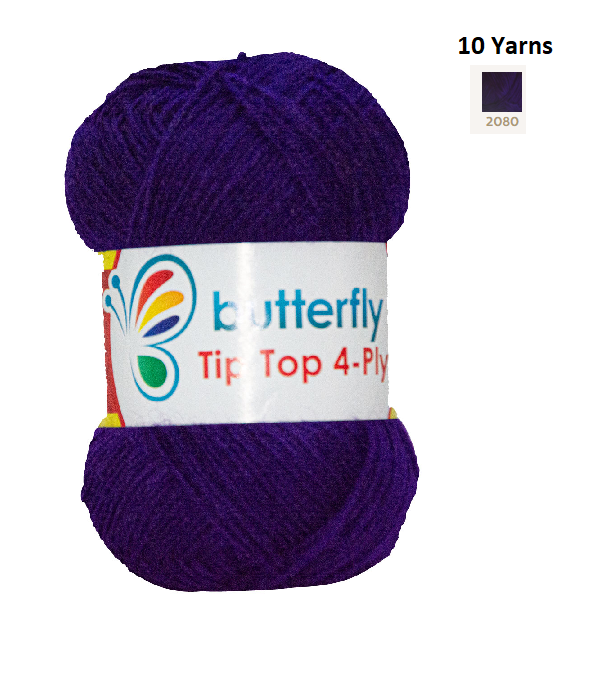 Knitting & Crocheting Essentials - Butterfly Yarns Pack of 5 or 10,Knitting Needles, Tapestry Mat Mesh, Latch Hook Crochet, Crochet Hook, CBC Sewing Kit