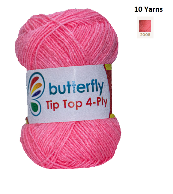 Knitting & Crocheting Essentials - Butterfly Yarns Pack of 5 or 10,Knitting Needles, Tapestry Mat Mesh, Latch Hook Crochet, Crochet Hook, CBC Sewing Kit