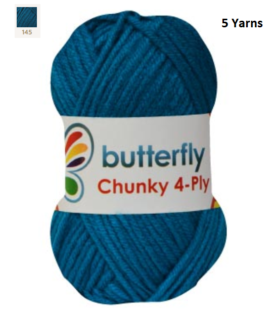 Knitting & Crocheting Essentials - Butterfly Yarns Pack of 5 or 10,Knitting Needles, Tapestry Mat Mesh, Latch Hook Crochet, Crochet Hook, CBC Sewing Kit
