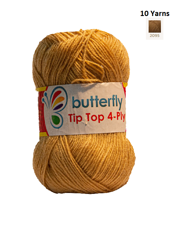 Knitting & Crocheting Essentials - Butterfly Yarns Pack of 5 or 10,Knitting Needles, Tapestry Mat Mesh, Latch Hook Crochet, Crochet Hook, CBC Sewing Kit