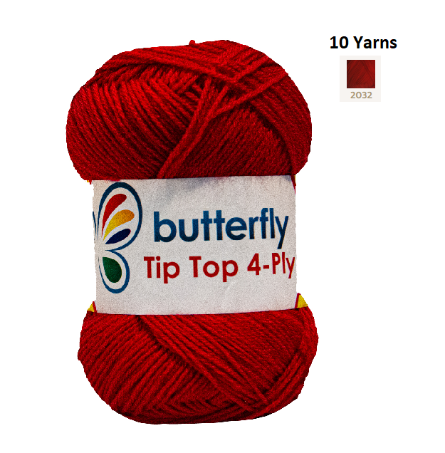 Knitting & Crocheting Essentials - Butterfly Yarns Pack of 5 or 10,Knitting Needles, Tapestry Mat Mesh, Latch Hook Crochet, Crochet Hook, CBC Sewing Kit