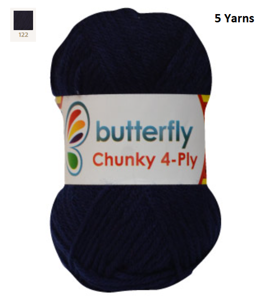 Knitting & Crocheting Essentials - Butterfly Yarns Pack of 5 or 10,Knitting Needles, Tapestry Mat Mesh, Latch Hook Crochet, Crochet Hook, CBC Sewing Kit