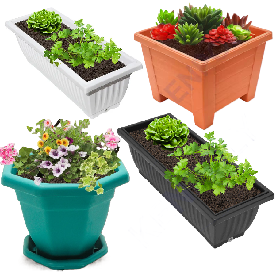 Kenpoly  Plant Pot Flower Garden Planter (Large Size)