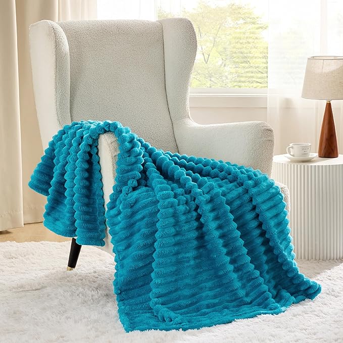 Fleece Throw Blanket for Couch Sofa Bed 6*6 (Choose Colour)