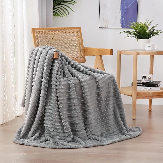 Fleece Throw Blanket for Couch Sofa Bed 6*6 (Choose Colour)