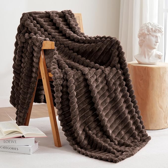 Fleece Throw Blanket for Couch Sofa Bed 6*6 (Choose Colour)