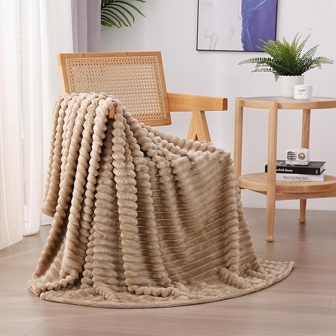Fleece Throw Blanket for Couch Sofa Bed 6*6 (Choose Colour)