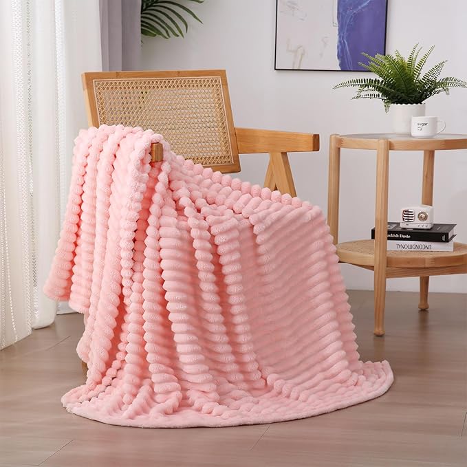 Fleece Throw Blanket for Couch Sofa Bed 6*6 (Choose Colour)