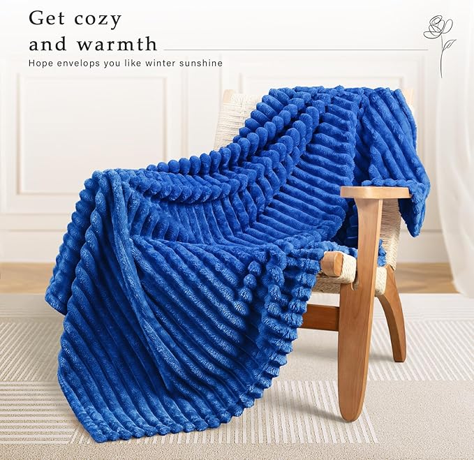 Fleece Throw Blanket for Couch Sofa Bed 6*6 (Choose Colour)