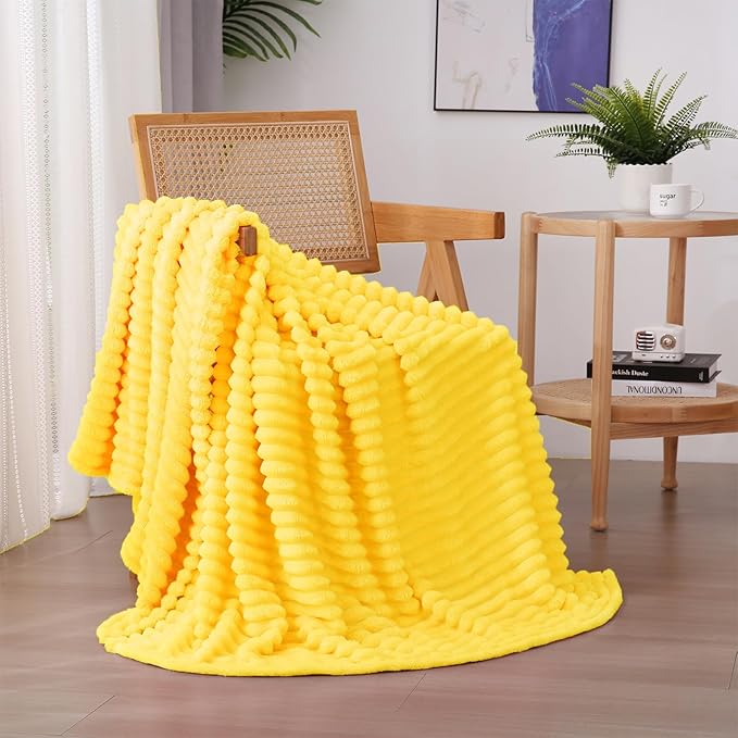 Fleece Throw Blanket for Couch Sofa Bed 6*6 (Choose Colour)