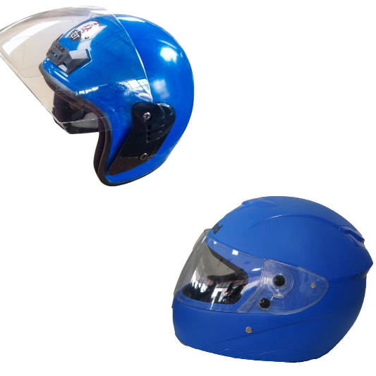 Motorcycle Helmets 2-Piece Set (Choose your Colour)