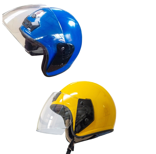 Motorcycle Helmets 2-Piece Set (Choose your Colour)