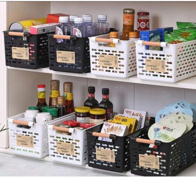 Basket organizer 1pc Multipurpose storage basket, Environmental friendly, Multipurpose, Portable design, Convinient for pantry storage, Saves space