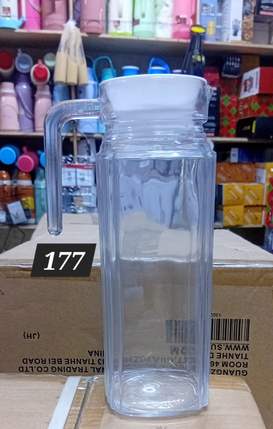 Glass Pitcher with Lid and Handle Fridge Pitcher with Spout Clear Glass Water Juice Containers small Milk Jug Jar or Lemonade Iced Tea Cocktails