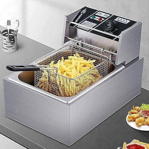 Electromate 6ltrs Deep Fryer SINGLE TANK Energy Efficient Double Electric Chips /Chicken /MANDAZIS