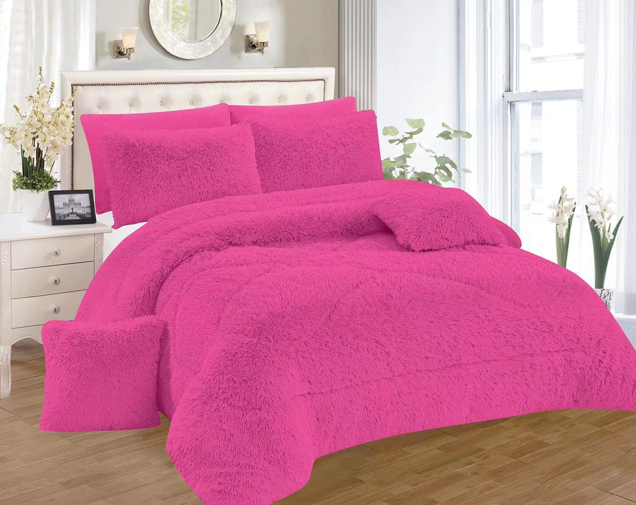 Fluffy 6by7 Duvet With Fleece1 Bedsheet, 2 Pillowcases, 2 pcs Throw pillow cases
