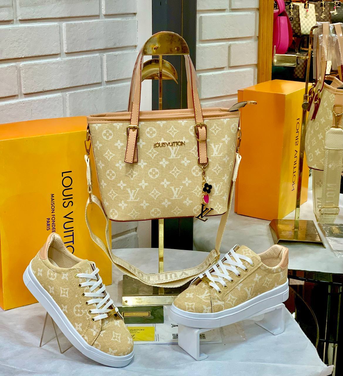 Louis Vuitton LV Bag & Sneaker Set | Premium Quality | Sizes 37-40