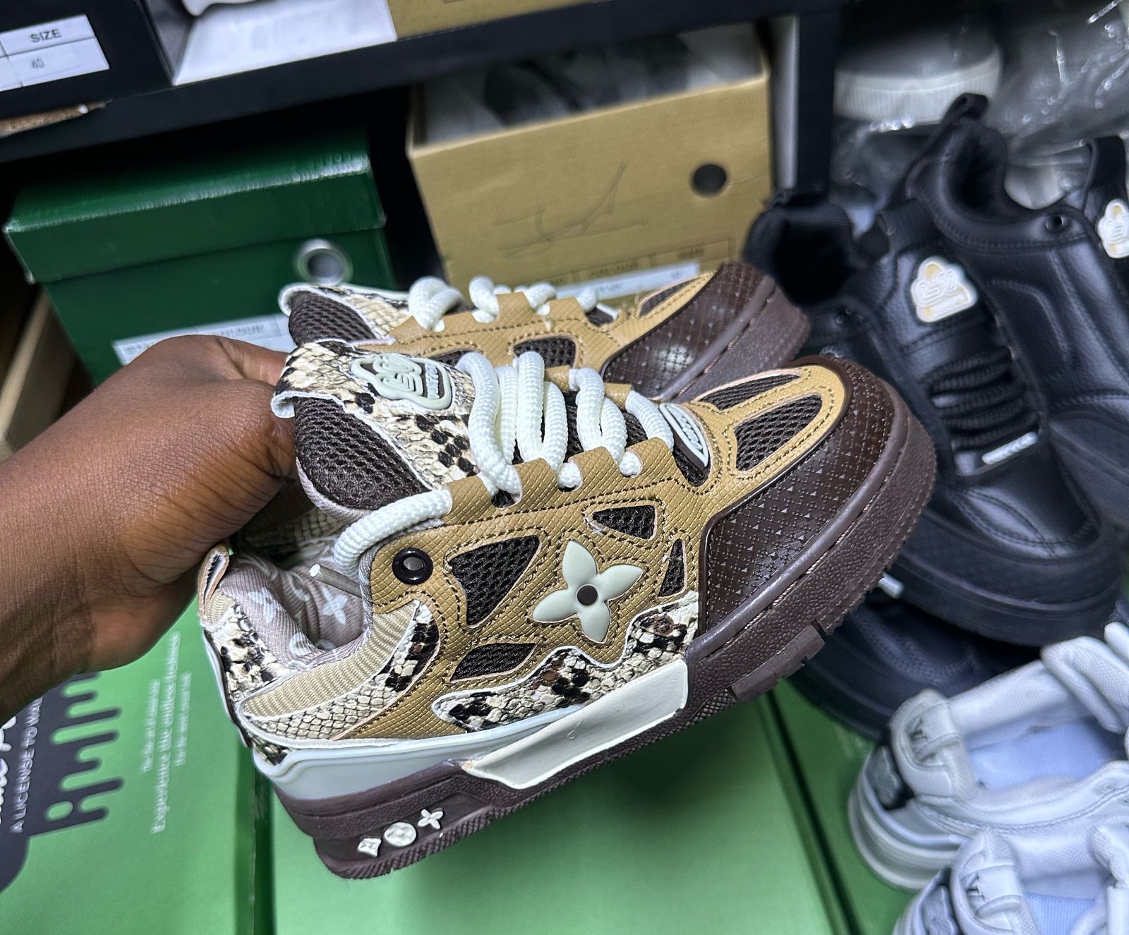 Louis Vuitton LV Kids Sneakers – Luxury Designer Sports Shoes (Sizes 30-35)