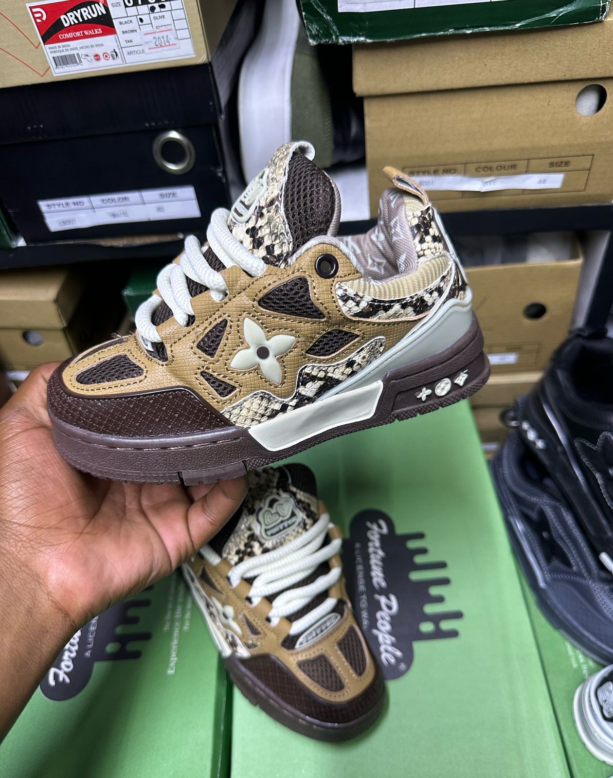 Louis Vuitton LV Kids Sneakers – Luxury Designer Sports Shoes (Sizes 30-35)
