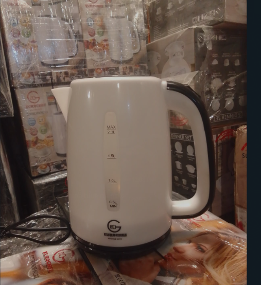 Eurochef Electric Kettle inside Stainless Steel Double Layer Anti Sclading Automatic Power Off Electric Water Boiler, Electric Water Boiler for Home