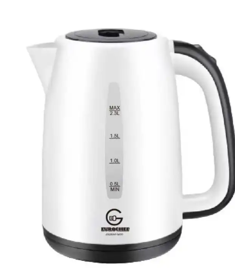 Eurochef Electric Kettle inside Stainless Steel Double Layer Anti Sclading Automatic Power Off Electric Water Boiler, Electric Water Boiler for Home