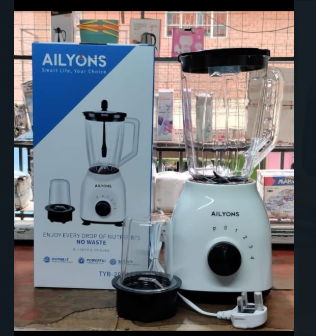 Ailyons 2 in 1 Blender with Grinder 1.5Ltr Jug Capacity