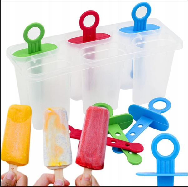 Ice pop up (6 slots). Our popsicle molds are made from food-grade silicone and premium plastic sticks, which are safe to make various kinds of food that you like.