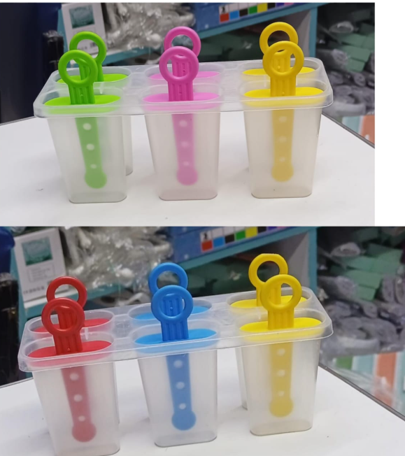 Ice pop up (6 slots). Our popsicle molds are made from food-grade silicone and premium plastic sticks, which are safe to make various kinds of food that you like.