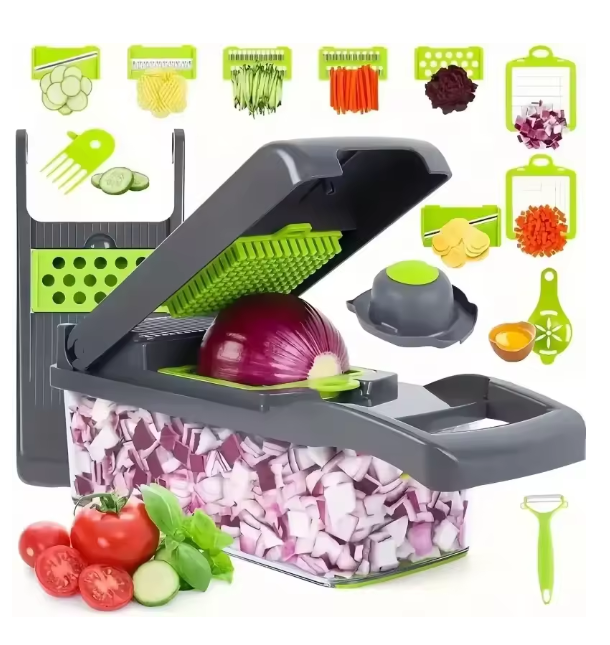 Multifunctional Vegetable/Onion Chopper Slicer Dicer Cutter,Veggie With 8 Blades