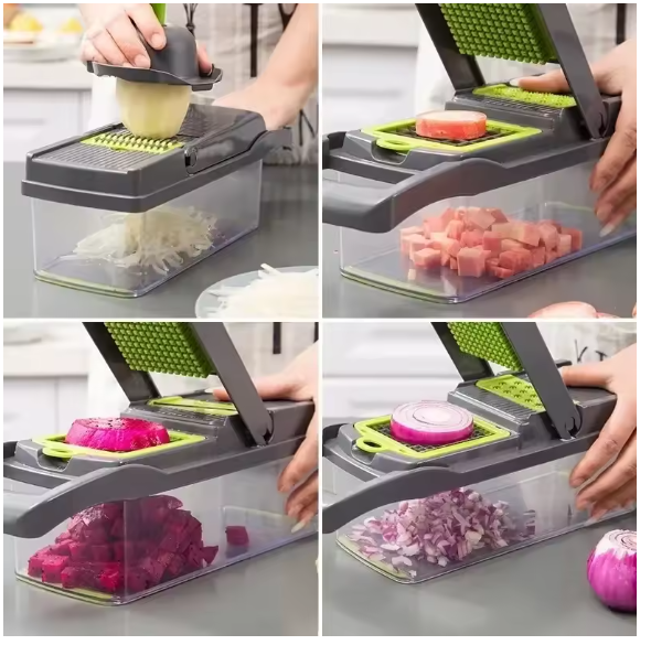 Multifunctional Vegetable/Onion Chopper Slicer Dicer Cutter,Veggie With 8 Blades