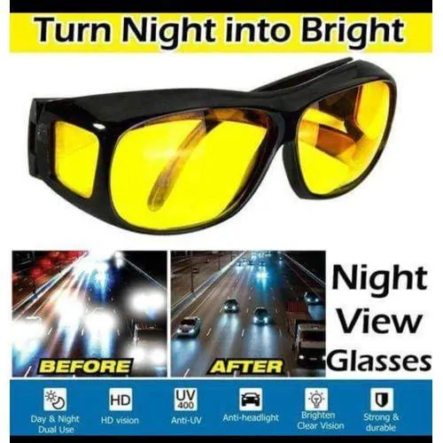 Night Driving Enhanced Light Glasses Anti-Glare Night Vision Driver Goggles
