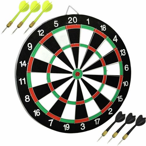 Dart Board Game Set with Free Darts – Fun Indoor & Outdoor Game for All Ages - kids, adults, parties, and family game nights. Comes with free darts, easy wall-mount design, and a durable board