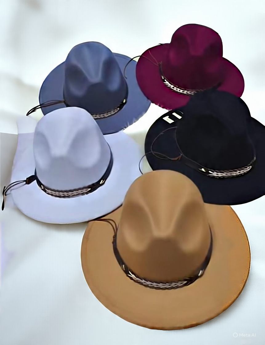 Unisex Suede Godfather Hat – Vintage Wide Brim Fedora for Women & Men, Elegant Jazz Style Fashion Hat for Formal & Casual Wear