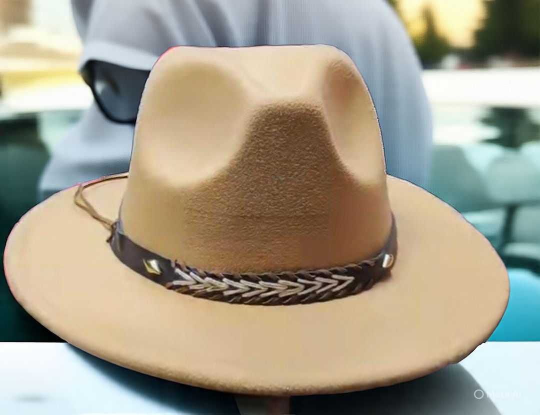 Unisex Suede Godfather Hat – Vintage Wide Brim Fedora for Women & Men, Elegant Jazz Style Fashion Hat for Formal & Casual Wear