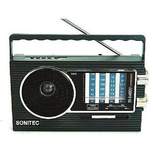 Sonitec SPS-400U Multi-Band Portable Radio – FM/AM/SW with USB, SD & Torch Function Listen to your favorite Stations from Anywhere Now afforadable