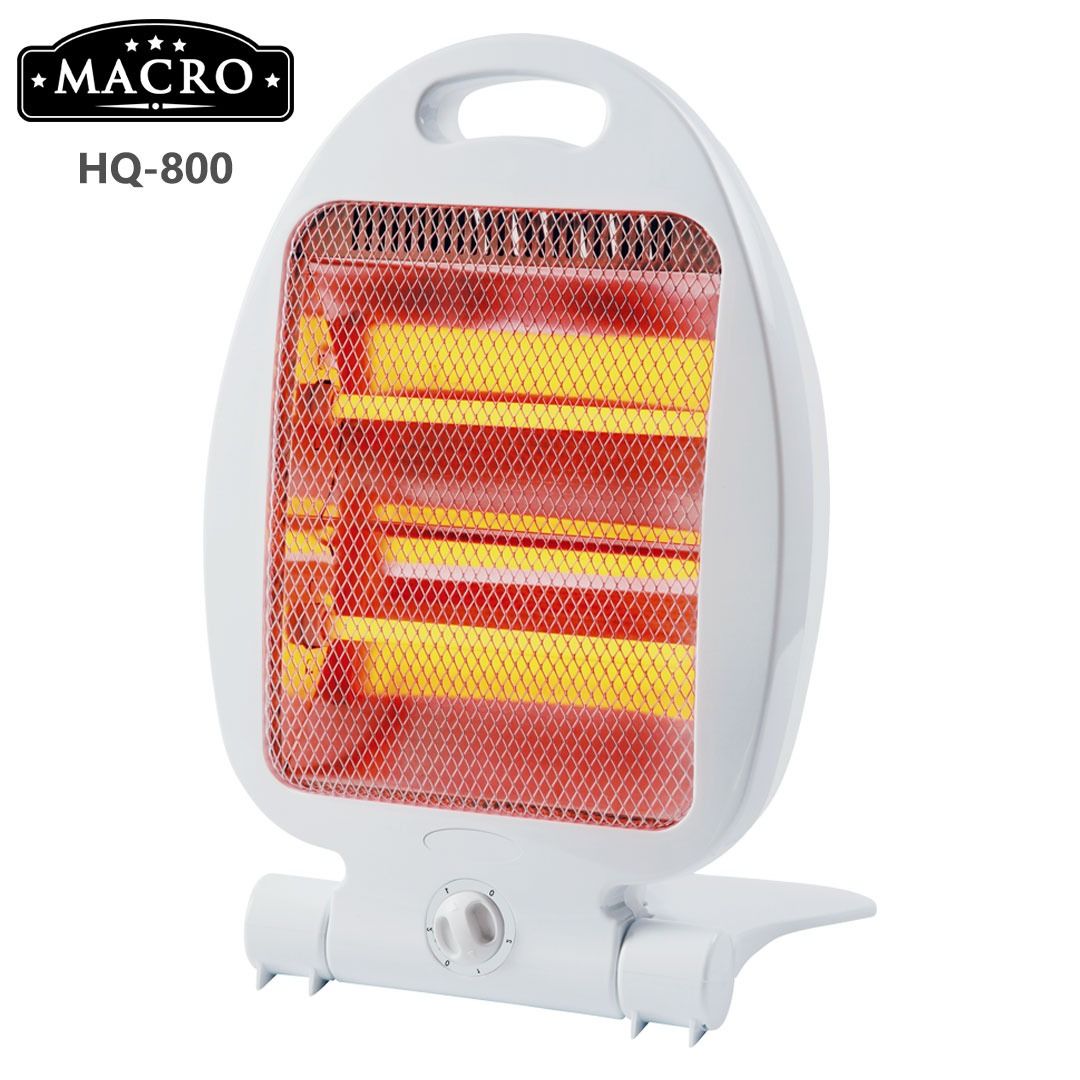 Macro HQ-800 Room Heater – Portable Ceramic Heater with 2 Heat Settings, Thermostat Control, Overheat Protection, and Energy-Efficient Heating for Home & Office