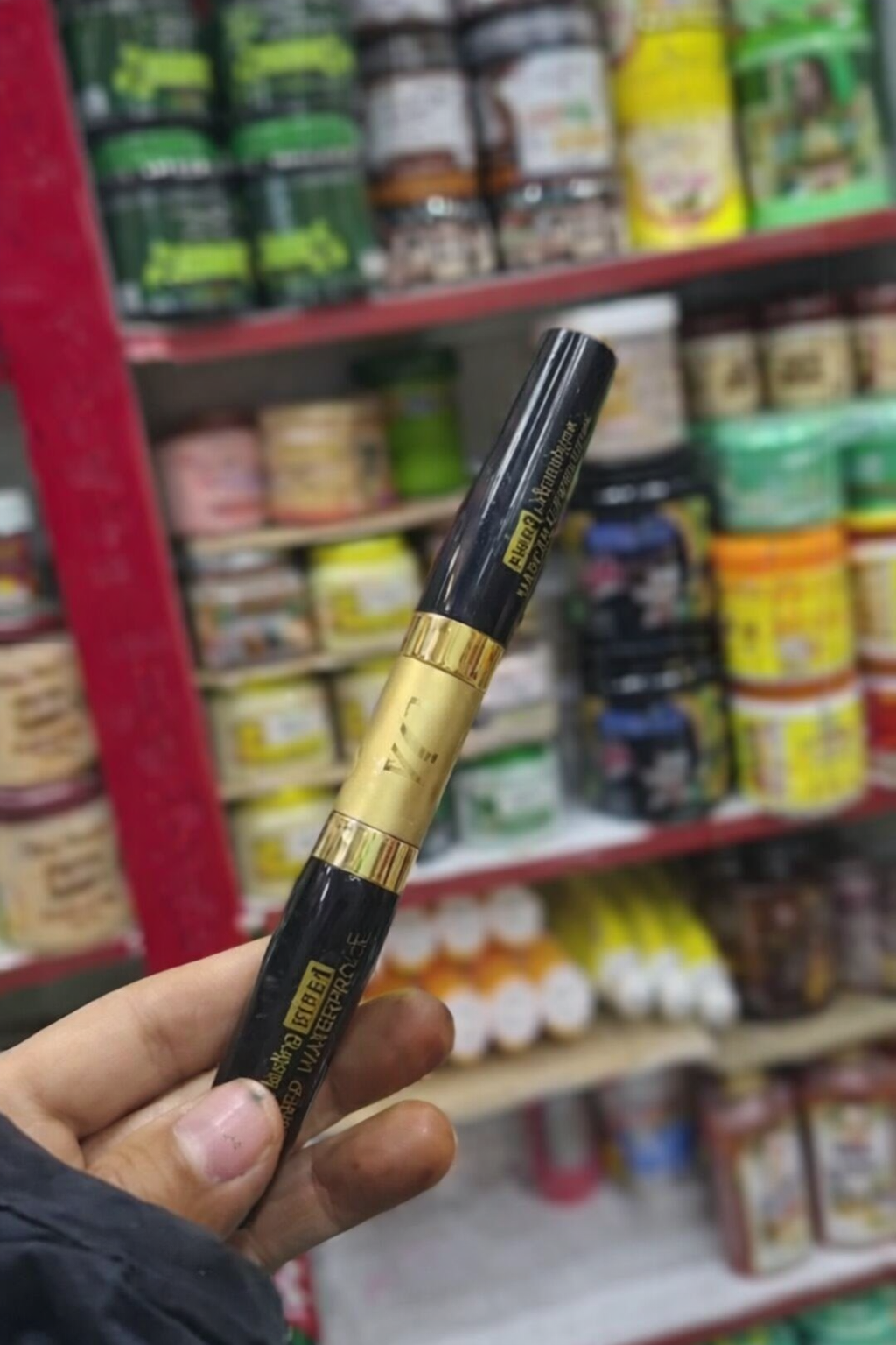 Professional 2-in-1 Mascara – Double Effect Lengthening & Volumizing Formula, Waterproof, Sweat-Proof & Long-Lasting Eyelash Makeup for Natural & Dramatic Look