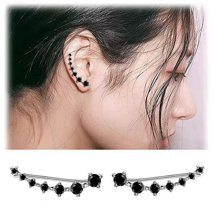 Beidou Seven Star Zircon Earrings, Light Luxury, High Grade, Summer Color Diamond Earrings, Seven Diamond Earrings, Women's Ear Accessories