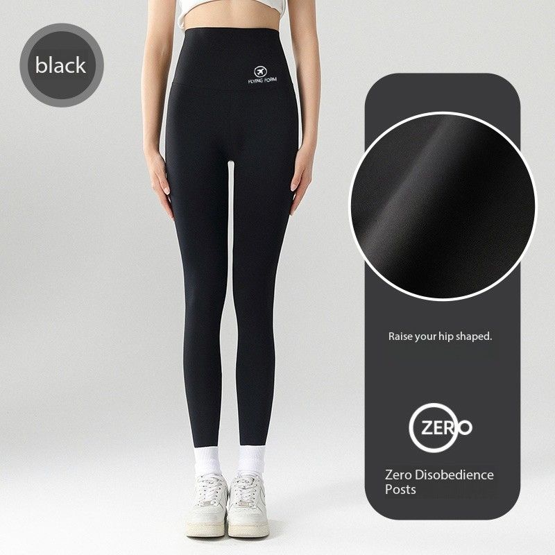 Nine point shark pants for women wearing spring and autumn high waisted tight pants, yoga Barbie pants with fleece leggings