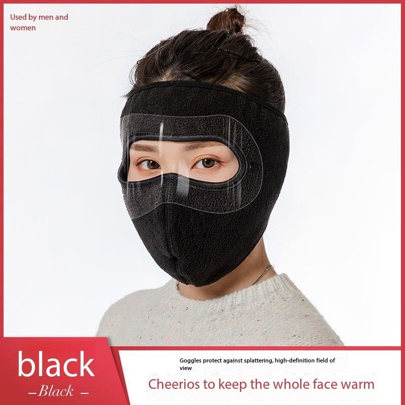Warm and cold resistant riding face mask, full face for men and women, windproof and sand resistant face mask, electric bike face mask