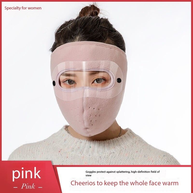 Warm and cold resistant riding face mask, full face for men and women, windproof and sand resistant face mask, electric bike face mask