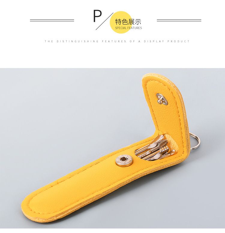 6-piece household ear picking and cleaning tool set, portable spiral spring ear scoop