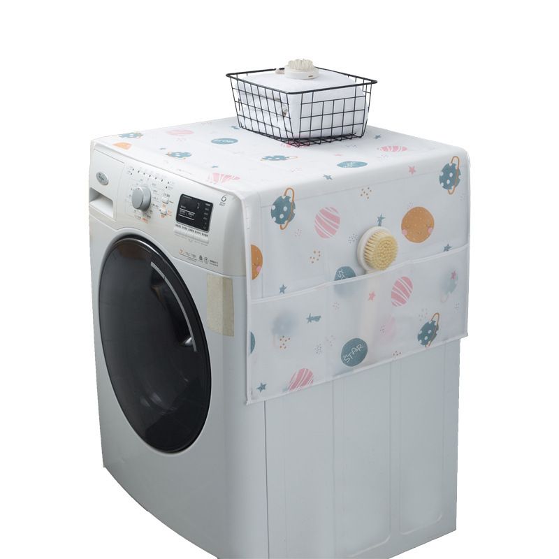 2PCS refrigerator dust cover PEVA waterproof, oil proof, dustproof storage hanging bag single door double door washing machine refrigerator cover cloth
