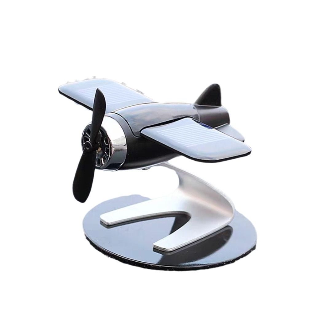 Solar powered aircraft interior decoration decoration personalized creative car center console high-end decorative products perfume