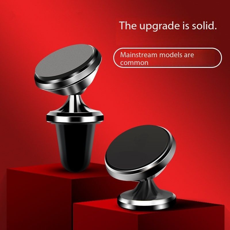 New magnetic car phone holder with air outlet and magnetic snap fastener for universal multifunctional automotive adhesive bracket