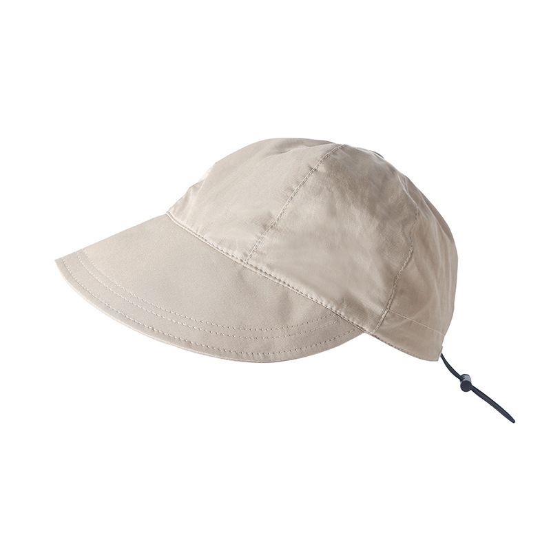 Knitted hollow toe cap for women, thin design, big head circumference, small face, versatile, pile up hat