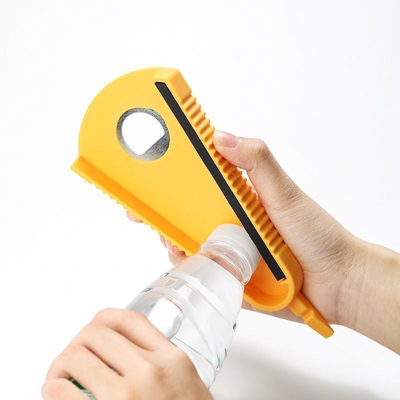 Multi functional bottle opener, universal cap screw, household can opener, beer can cover, anti slip screwdriver, lid opener, divine tool