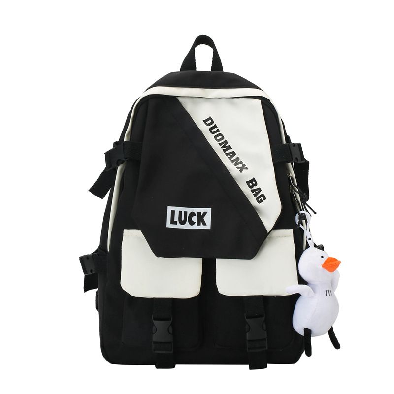 Backpack for girls, Insen series, versatile for middle and high school students, large capacity, high looks, handsome and trendy for men, backpack